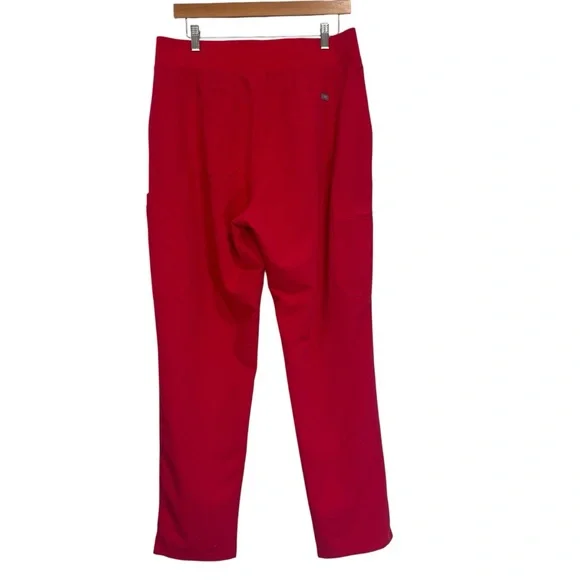 FIGS Red Scrub Set Catarina Top and Straight Leg Pants XL/XL Tall Womens - Picture 12 of 15